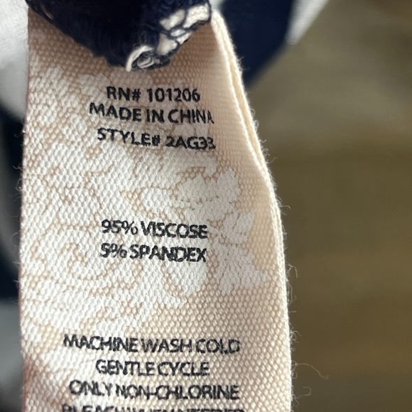 Soft Surroundings Womens Shirt Adrift Tunic Tie Sleeve Striped Nautical Medium - Picture 8 of 8